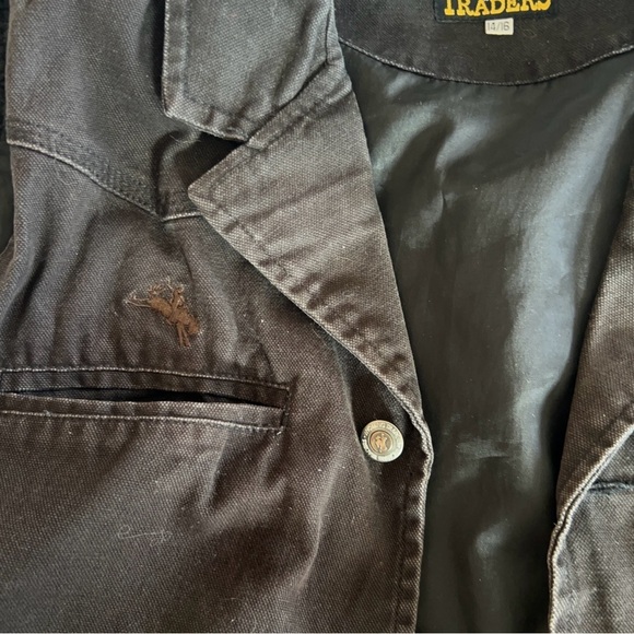 Wyoming Traders Vest Men Medium Brown Lined Canvas Western Ranch Rodeo Cowboy - Picture 8 of 11